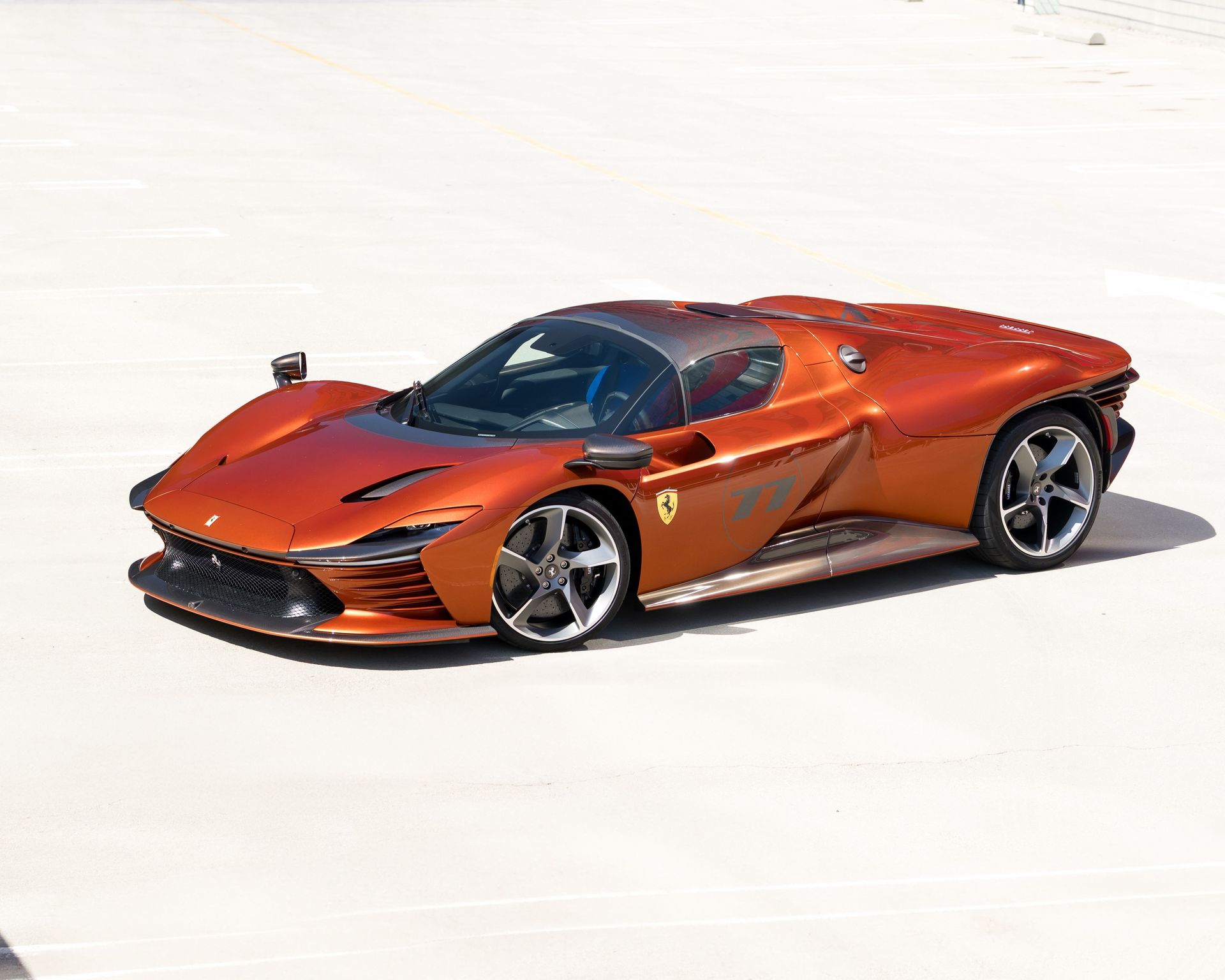 Nero DS Ferrari SF90 XX Spider With Red Carbon Fiber